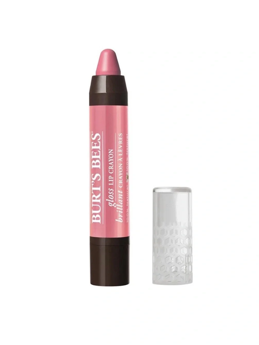 Burt's Bees 100% Natural Moisturizing Gloss Lip Crayon, Pink Lagoon 413, Sealed